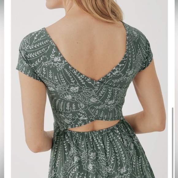 Pact Fit & Flare Crossback Maxi Dress - Picture 2 of 14